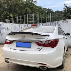 Car-styling R Style Luster Carbon Fiber/FRP Rear Trunk Spoiler Wing Fit for Hyundai Sonata 8 2011 - 2013