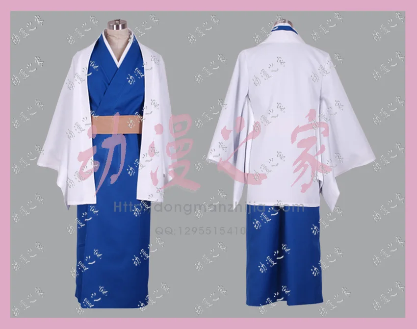 

Silver Soul Katsura Kotarou Cosplay Kimono Suit Japanese Outfit Adult Size Halloween Carnival Christmas Kimono Costume