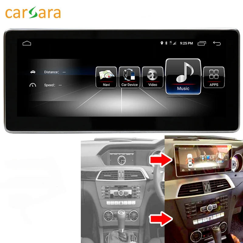 Mercedes Comand System Update Right hand drive 2G RAM 32G ROM Android monitor for C Class W204 C250 C300 C350 2011-2014