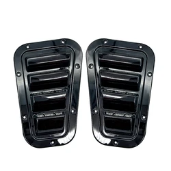 1 Pair Car Front Bonnet Vents Hood side trim cover steel air flow intake scoop vent snow cover for Land Rover Defender