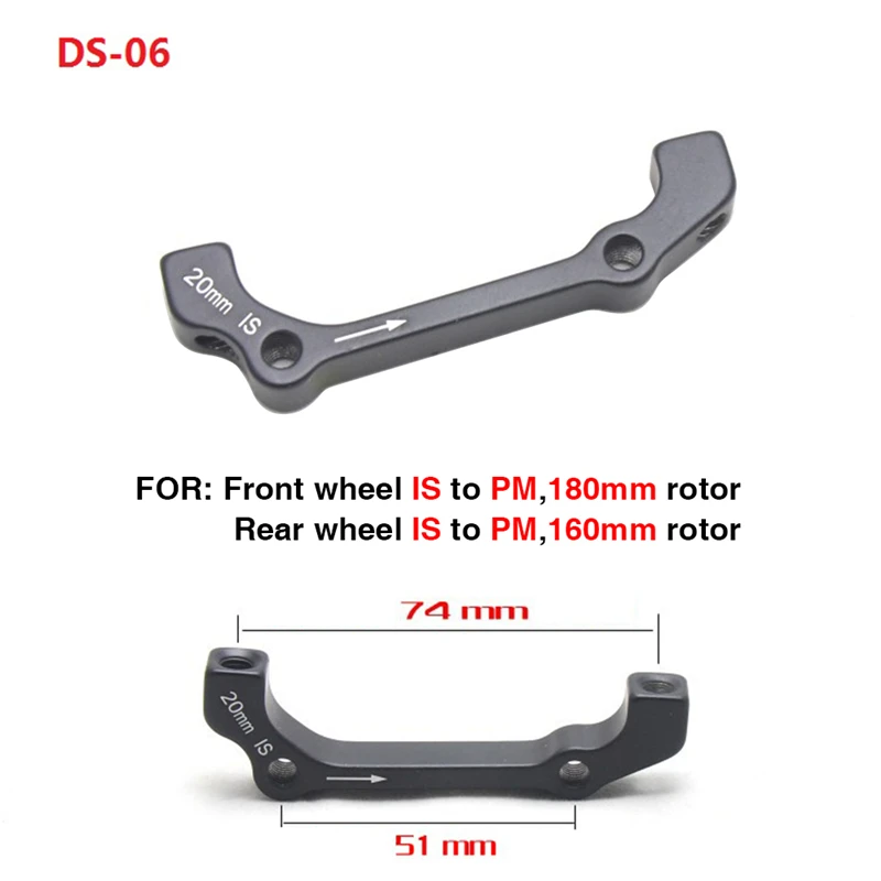 MTB Disc Brake Mount Adapter Ultralight Bracket Hydraulic IS PM A B to PM A Disc Brake Mount Adapter for 140 160 180 203mm rotor