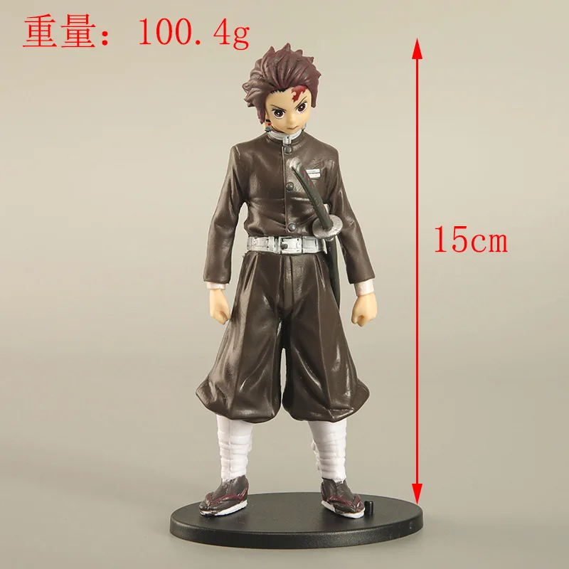 Anime Demon Slayer Figure kamado tanjirou Tsuyuri Kanawo Iguro Obanai PVC Action Model Toys Kimetsu No Yaiba Figurines