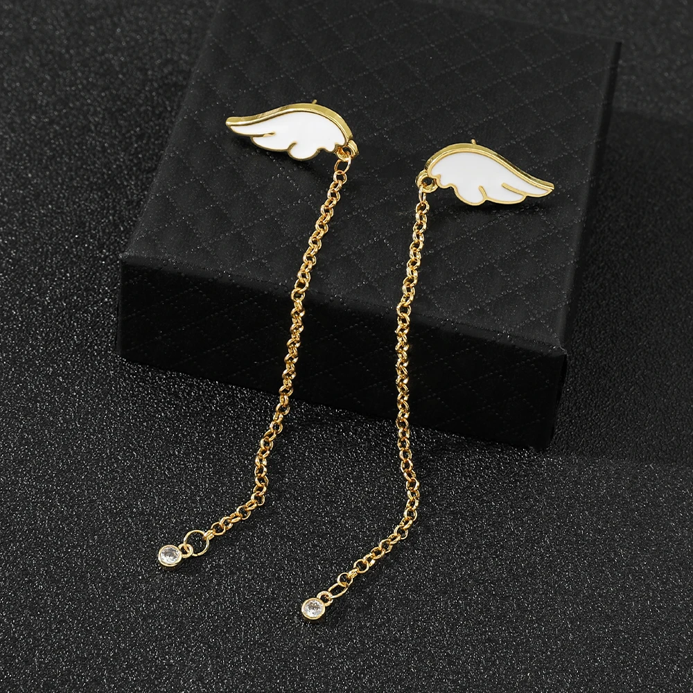 Fashion Sweet Butterfly Earrings Korean Style Women's Long Pendant Elegant Earrings For Friends Exquisite Jewelry Gifts