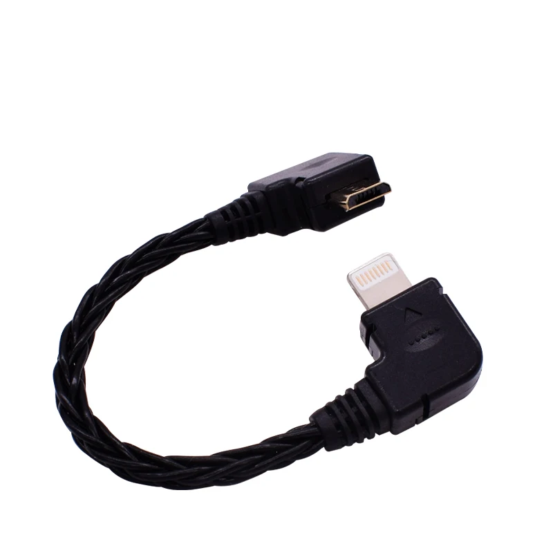 Rodzaj USB C do Micro USB dekodowania Cabe dla systemu Android telefon komórkowy podłączyć HUGO MOJO PHA3 DSD DAC OTG kabel Audio