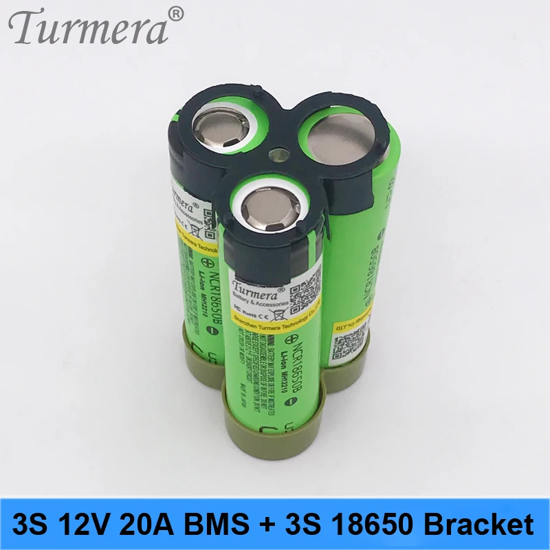 Screwdriver Battery 3S 10.8V 12.6 3S1P 18650 Bracket Holder and 12V 20A BMS Apply to Shrika Shura and RC Airplane Drone Turmera