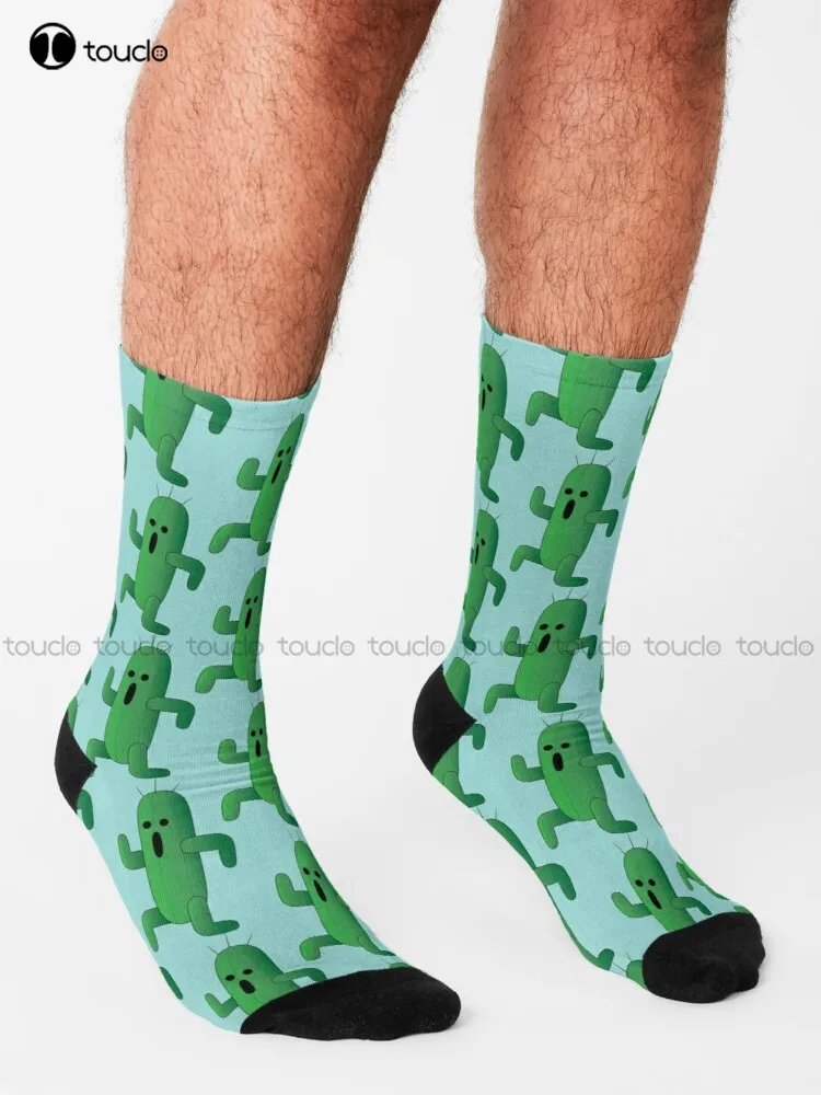 Cactuar Final Fantasy Socks Custom Women Socks Personalized Custom Unisex Adult Teen Youth Socks 360° Digital Print Fashion New