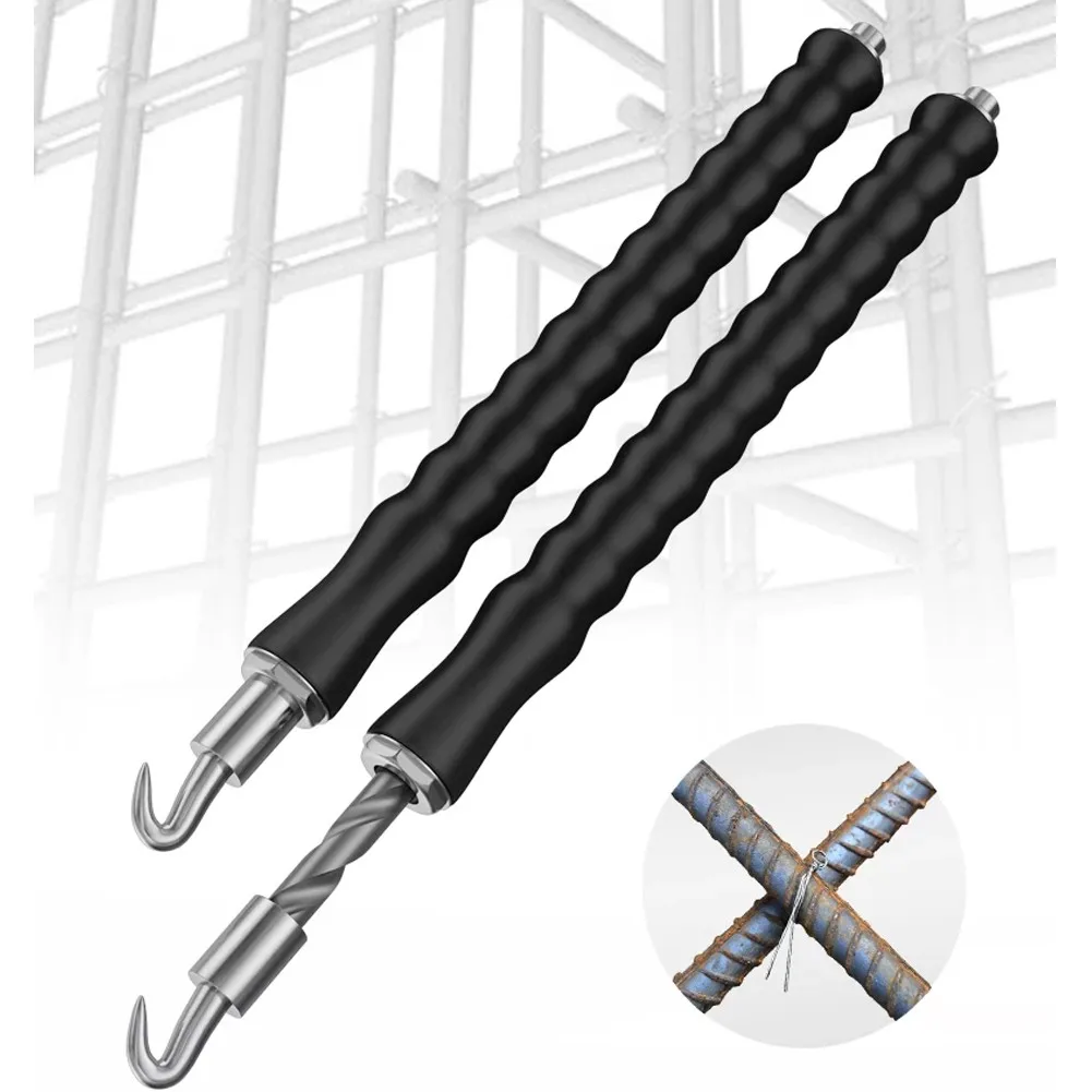 Twister de alambre de barras de refuerzo semiautomático, gancho de atado de acero, alicate de anudado de alambre de barras de refuerzo para sitio de construcción, herramienta de bobinado de valla giratoria, 1 ud.