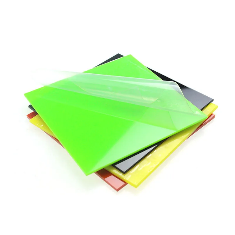 Colorful Sheet Plastic Board Organic Glass DIY Model 1/2/3/5mm 0.8-4.2mm