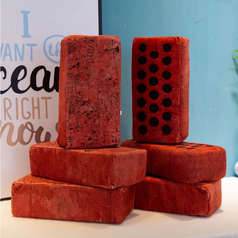 1 قطعة شخصية الإبداعية واقعية الطوب الطوب nap وسادة أفخم لعبة prank joke مضحك اللعب مكتب الرجال والنساء الهدايا