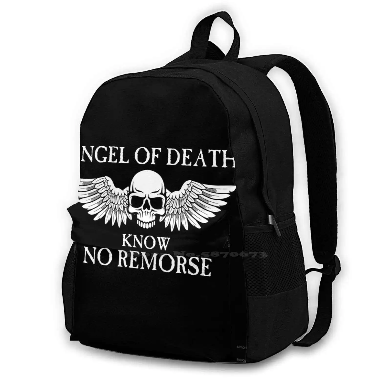 Know No Remorse School Bag Big Capacity Backpack Laptop 40 000 Imperium Chaos Daemons Military War Gaming