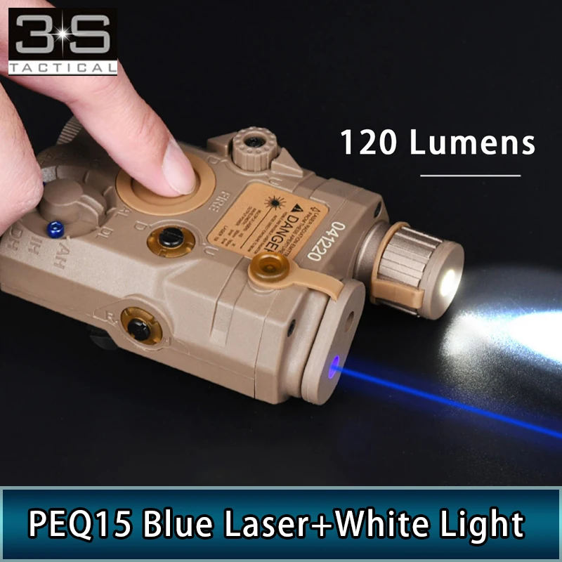 

Hunting Tactical PEQ 15 BLue Laser White Light OR LA-5C UHP Red Green Laser Version NO IR Light No Strobe Light