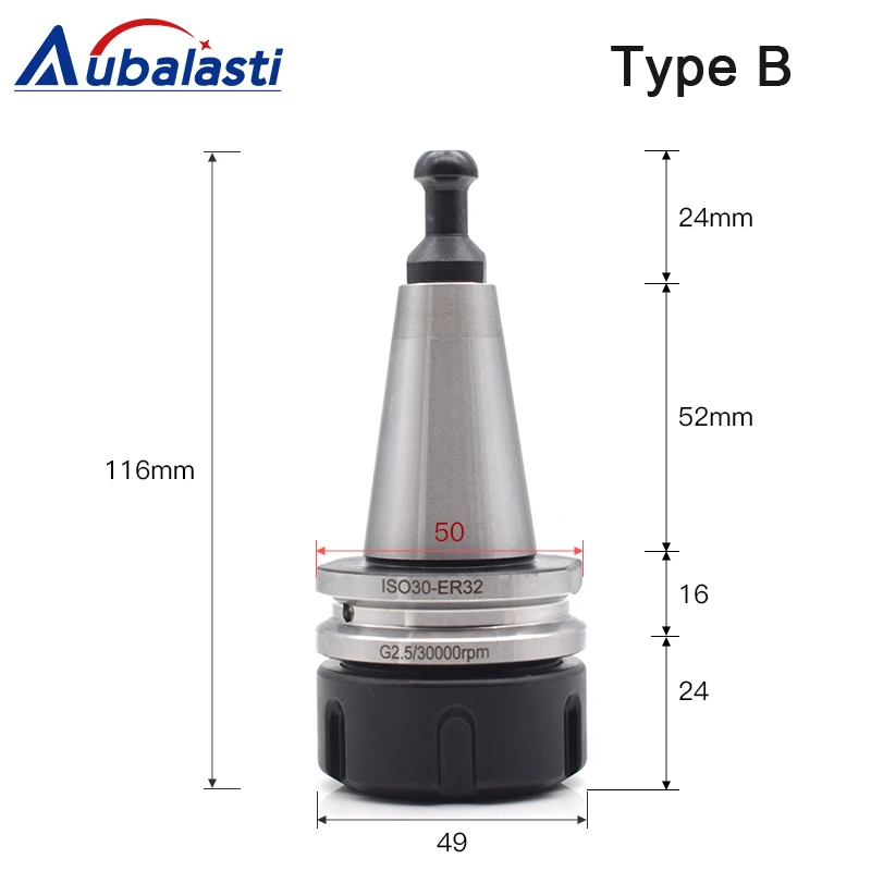 Stainless Steel ISO30 Collet Chuck ER32 Balance Collet Chuck G2.5 30000RPM CNC Milling Lathe Tool Holder ferramentas