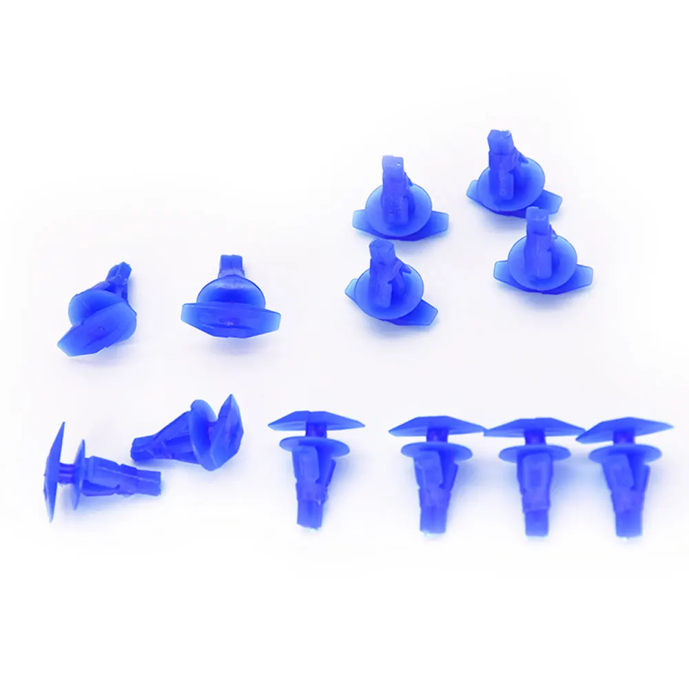 50PCS Blue Auto Fasteners Car Door Window Sealing Strip Weatherstrip Retainer Clips Fit For VW For Honda For Toyota