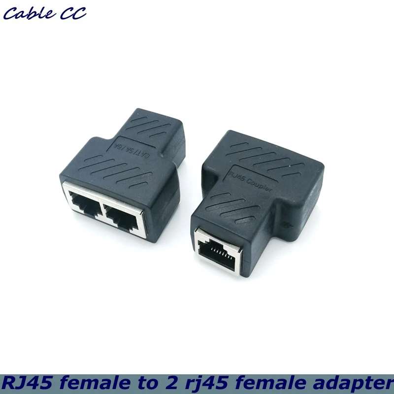

Новый 1-2-контактный сетевой кабель LAN Ethernet RJ45, гнездовой разветвитель, адаптер-удлинитель, бескислородный медный проводник