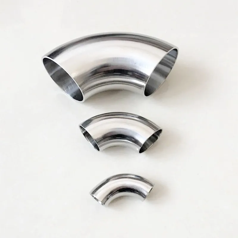 O/D 12.7/16/19/20/22/25mm 304 Stainless Steel Elbow Sanitary Welding 90 Degree Pipe Fittings