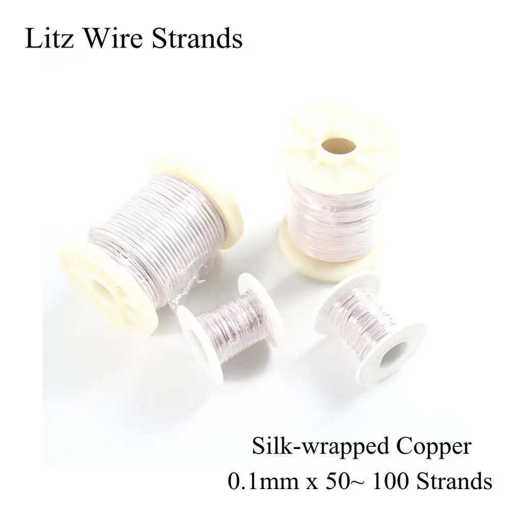 0.1x50 0.1x60 0.1x64 0.1x70 0.1x80 0.1x90 0.1x100 Litz Wire Strand Enamelled Copper Litz Wire Strands Micro Antenna 0.1mm 0.1