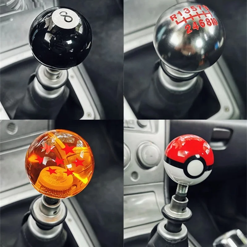 Aluminum Alloy Car Gear Shift Knob Shifter Lever 10-speed Manual Transmission Shifter Lever Knob Cover with Screws Accessories