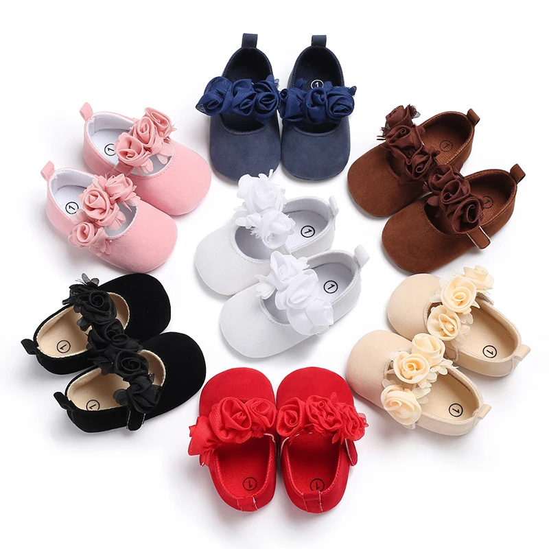 

Toddler Baby Girl Soft Princess Shoes Cute Flower Shoes Infant Prewalker Newborn Baby Shoes for Girls