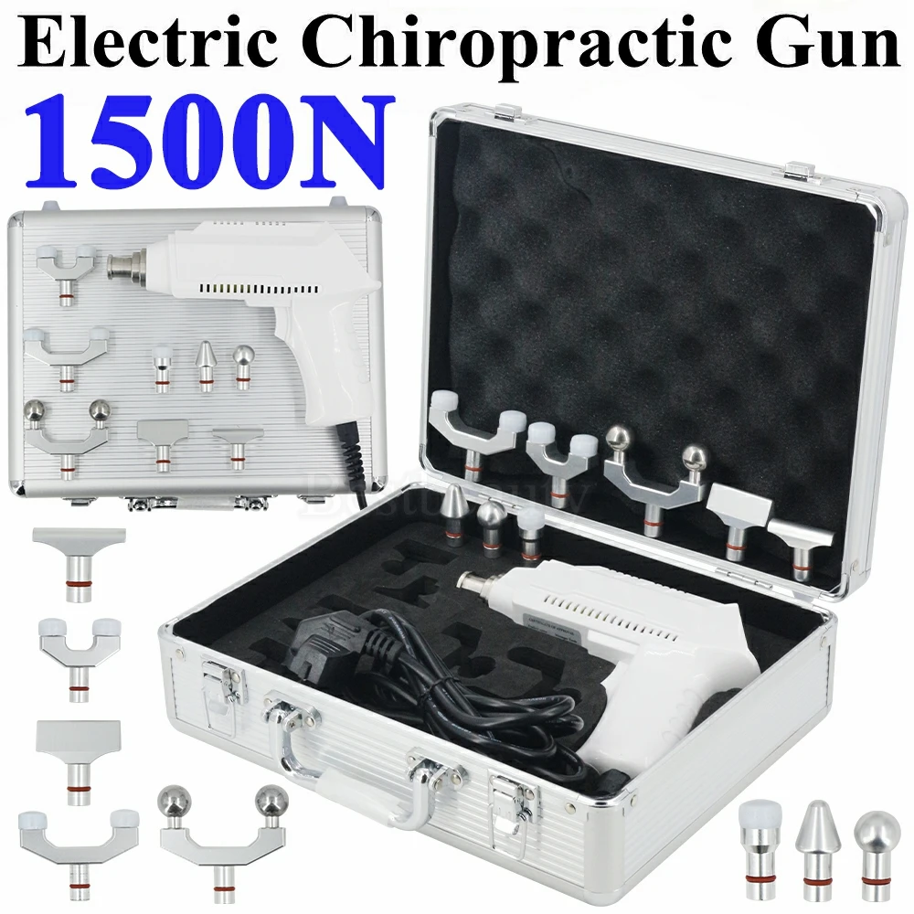 

Electric Chiropractic Adjusting Tool Correction Massage Gun 30 Levels 8 Heads Spine Adjustment 1500N Massager 2025 New