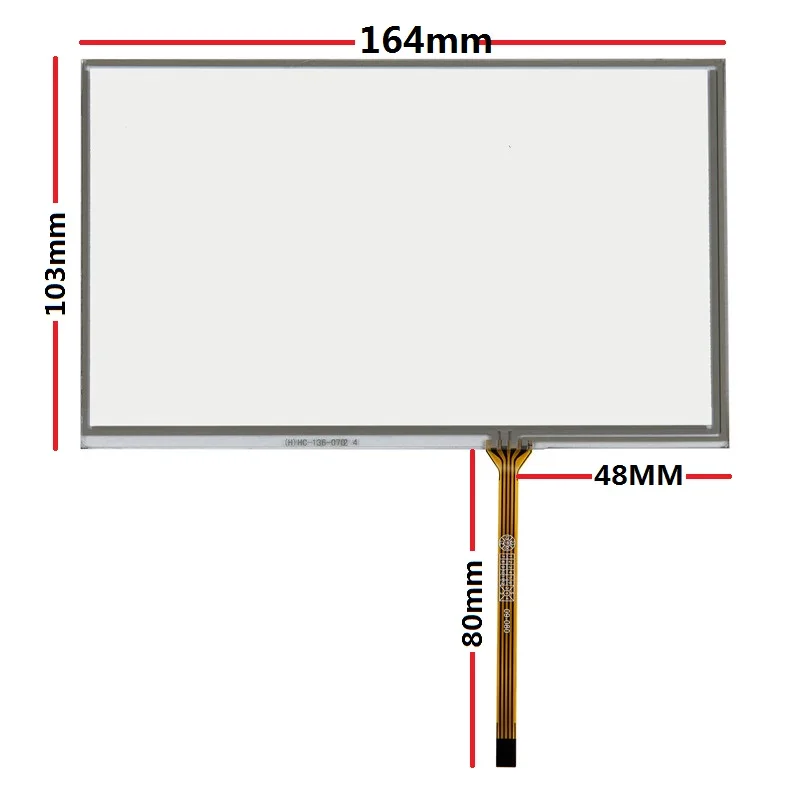 Pantalla táctil resistente de 7,1 pulgadas, compatible con TN83, pantalla externa de 164x103mm