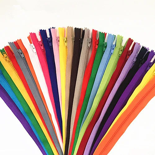 10 stücke Nylon Spule Zipper 4 "-24" (10 cm-60 cm) für Tailor Handwerk, nähen Kleidung Zipper (20 Farben) Nähen Zubehör