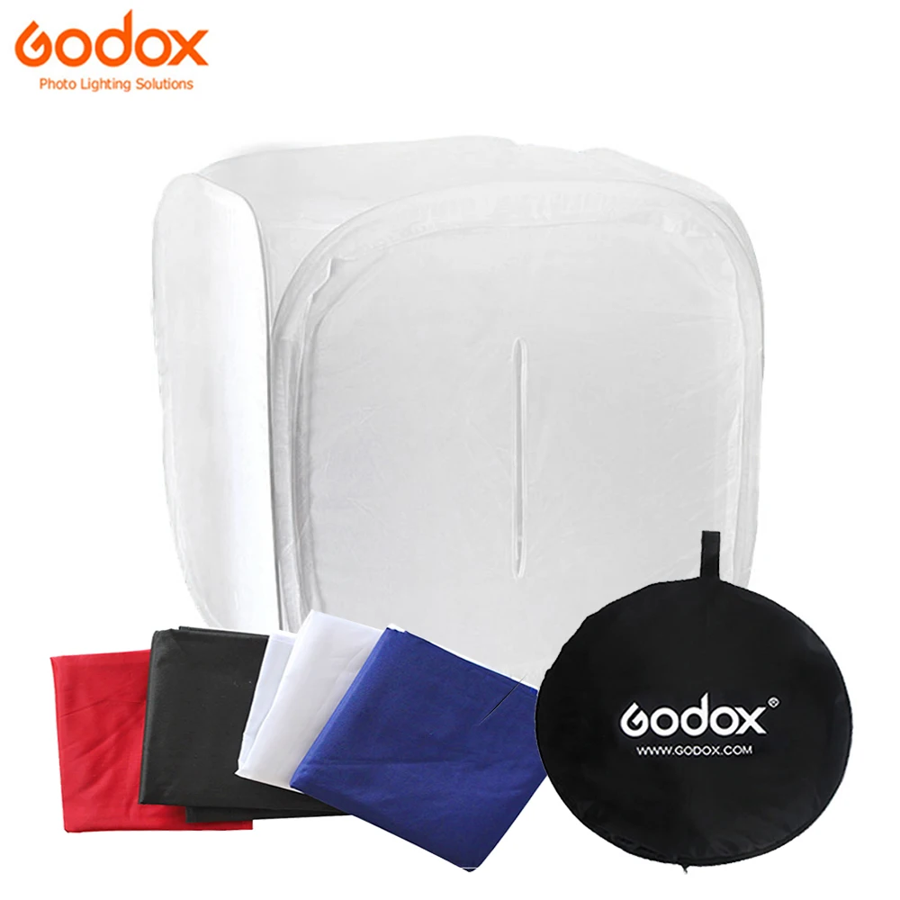 Godox 80cm 60cm 50cm 40cm Photo Lighting Tent with 4 Backdrops Photography Studio Shooting Softbox Foldable Light Soft Box