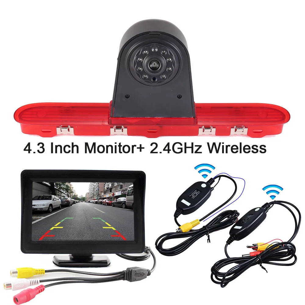 7 Inch Monitor + Wireless  rear view back camera for Toyota ProAce Citroen Dispatch Space Tourer Jumpy Peugeot Traveller Expert