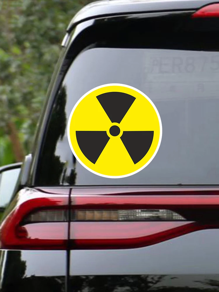 B0615# Self-adhesive Decal Radioactivity Car Sticker Waterproof Auto Decors on Bumper Rear Window Motorcycle Laptop Helmet