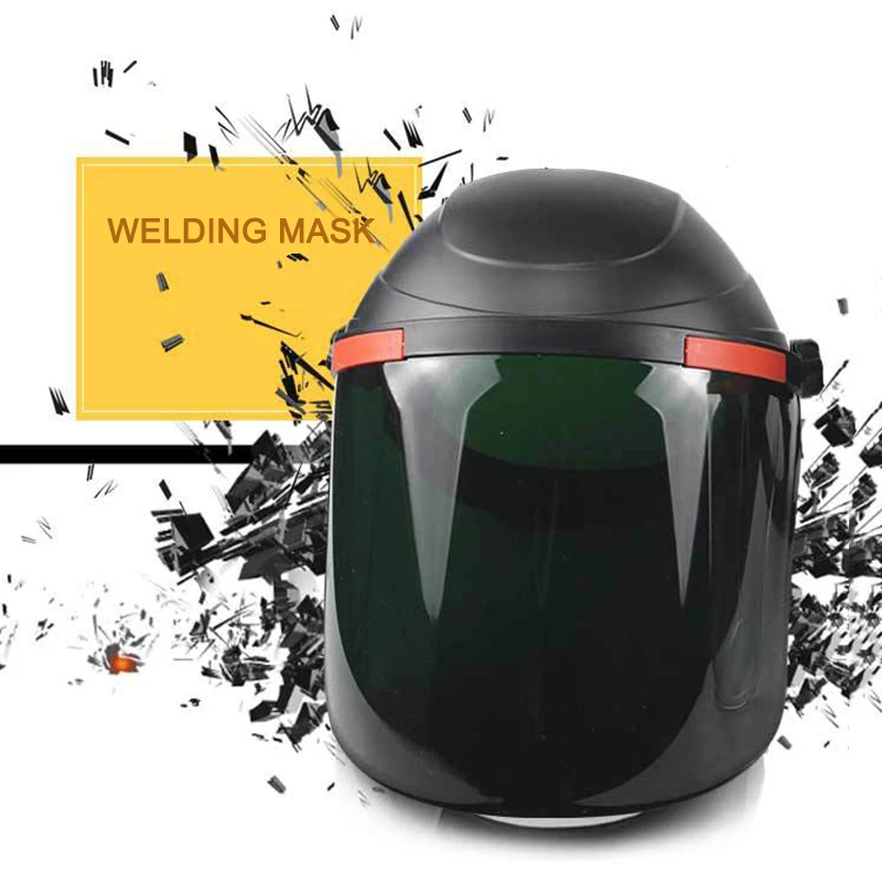 Adjustable Clear Face Visor Shield Cover Safety Workwear Eye Protection Grinding Resistant High Low Temperature For Welding