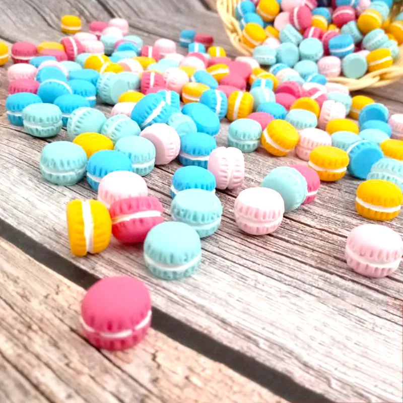 Concha móvel de mini doce sobremesa simulação biscoito 5 peças, diy material decoração adereços comida