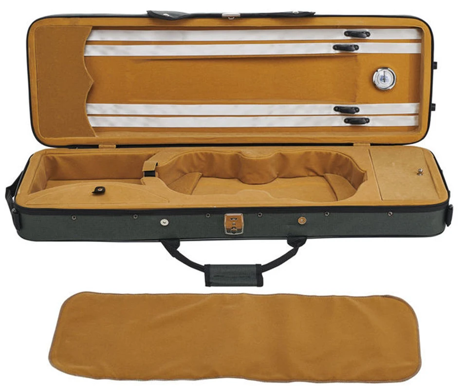 YMmuzik Enhanced Light Weight 4/4 Violin Case Cкрипка  كمان Ammoon-Half Moon Shaped w/ Soft Interior 1.5kg