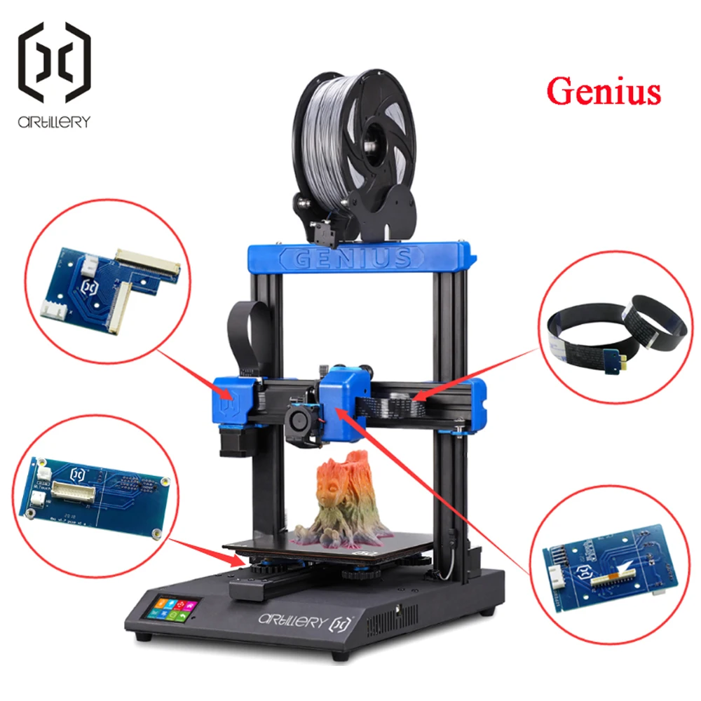 Artillery-Imprimante 3D Sidewinder Bronch Genius, dernier kit de câbles PCB FPC