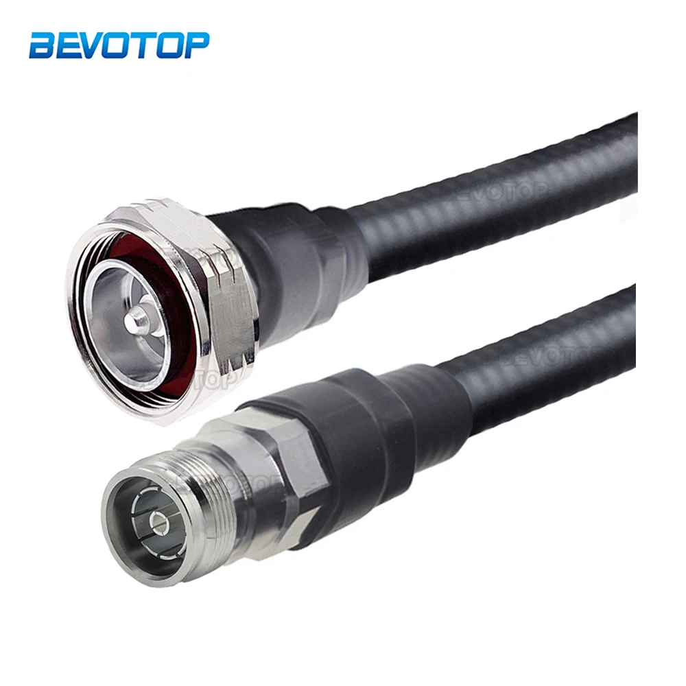 

1/2 Cable 4.3-10 Mini DIN Male to L29 DIN 7/16 Male Plug Super Flexible 50-9 Feeder RF Coaxial Pigtail Extension Cord Jumper