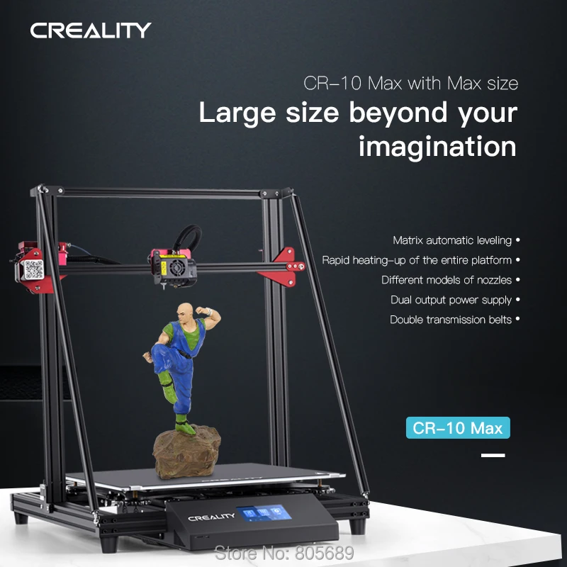 

CR10 Max Newest 3d DIY 3d printer BL touch auto leveling 3D Drucker in Factory price