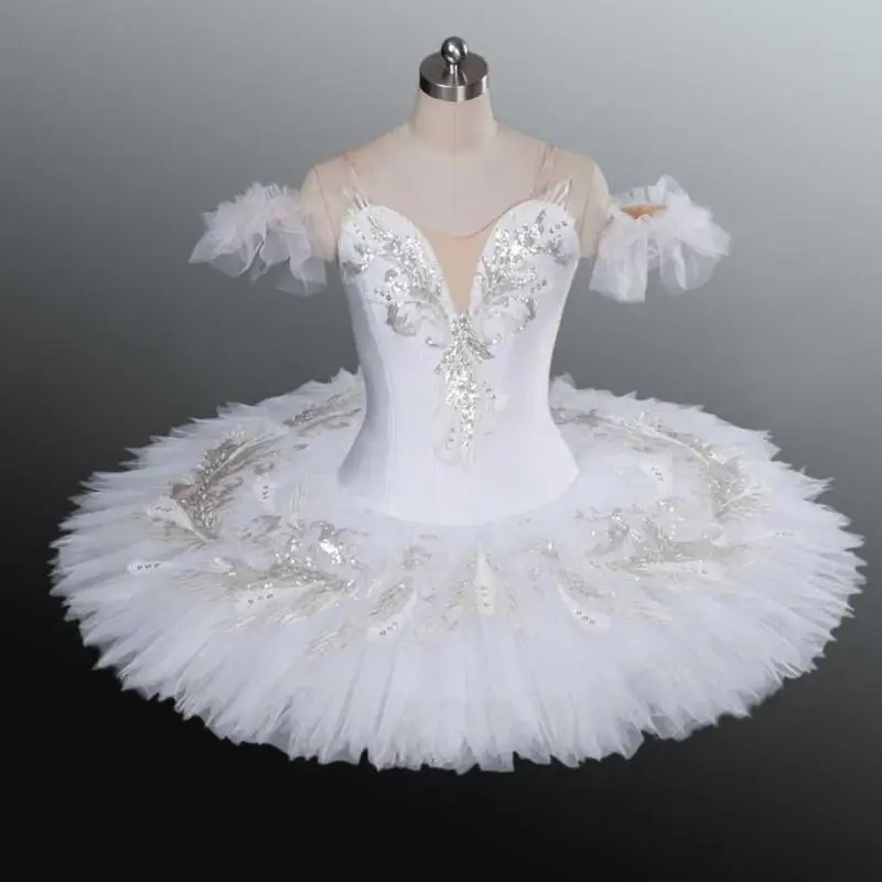 

Профессиональная балетная пачка White Swan Lake для детей, детей, взрослых, женщин, балерины, танцевальные костюмы для вечеринок, балетная пачка, платье для девочек