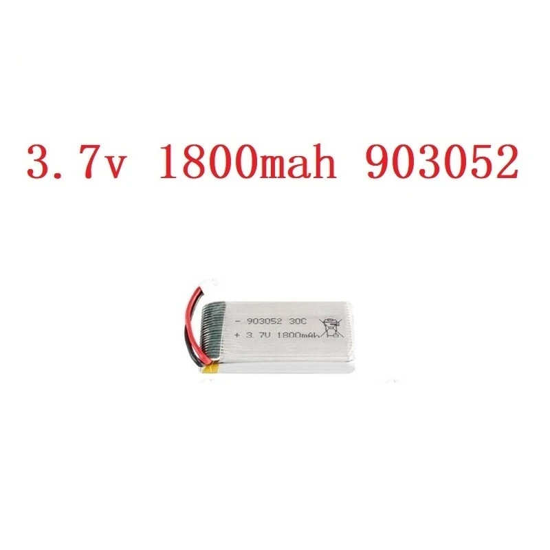 1/2/5/10PCS 3.7v 1800mAh Rechargeable Battery for SYMA X5SW X5 X5S X5C M18 H5P KY601S 903052 3.7v Lipo battery with XH2.54 Plug