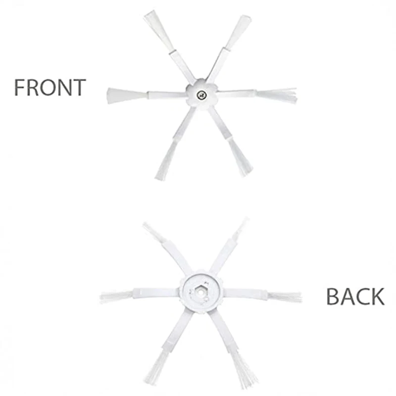 Sikat samping 6 lengan untuk pembersih vakum Robot Xiaomi Roborock S7 Maxv Ultra / S7 / S7 Maxv / S7 Max / T7S / T7S + / S6 MAX / S5 MAX