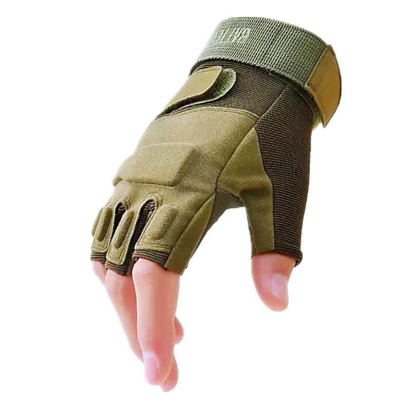 Outdoor Tactical Gloves Fitness Half Finger Mittens Kids Women Men Tactical Riding Gloves Sports Hunting Fingerless Gym Gloves