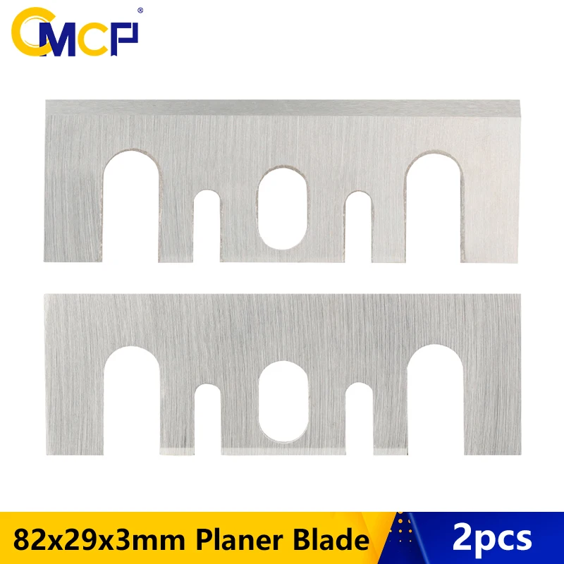 CMCP 2pcs 82x29x3mm Electric Planer Blades Planer Knife Blades For Hitachi F20A Power Tool Replacement Part Woodworking Tools