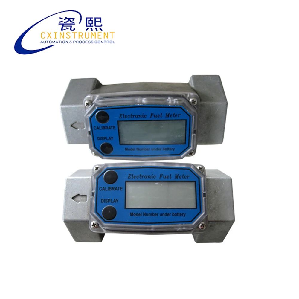 The New Products 3/4'' LCD Display Aluminium Diesel Fuel WL Turbine Flow Meter