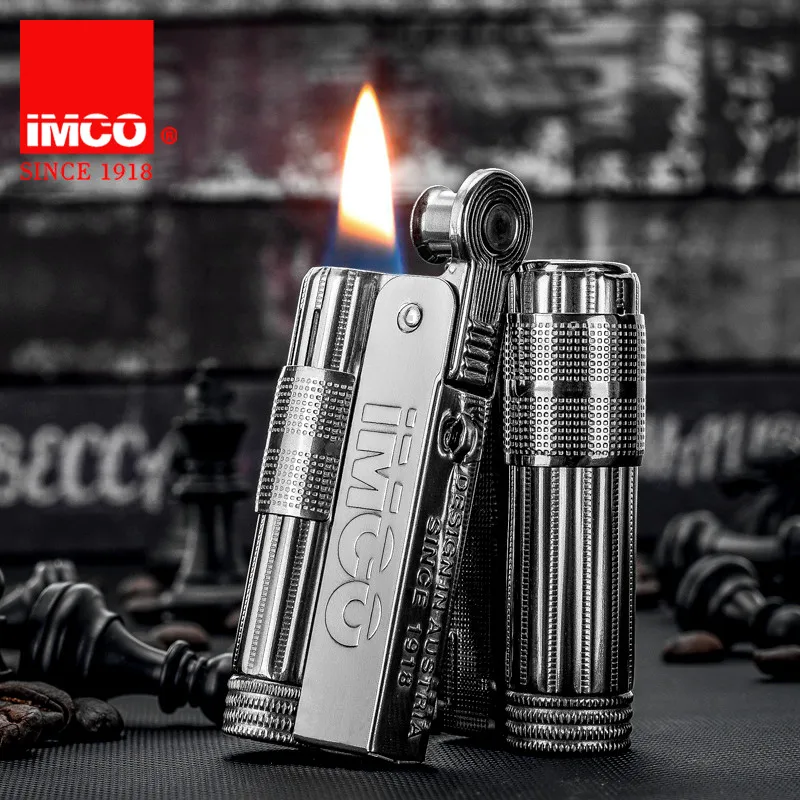 Original Authentic IMCO Kerosene Lighter Austria Retro Stainless Steel Gasoline Lighter Windproof Cigarette Gasoline Lighter