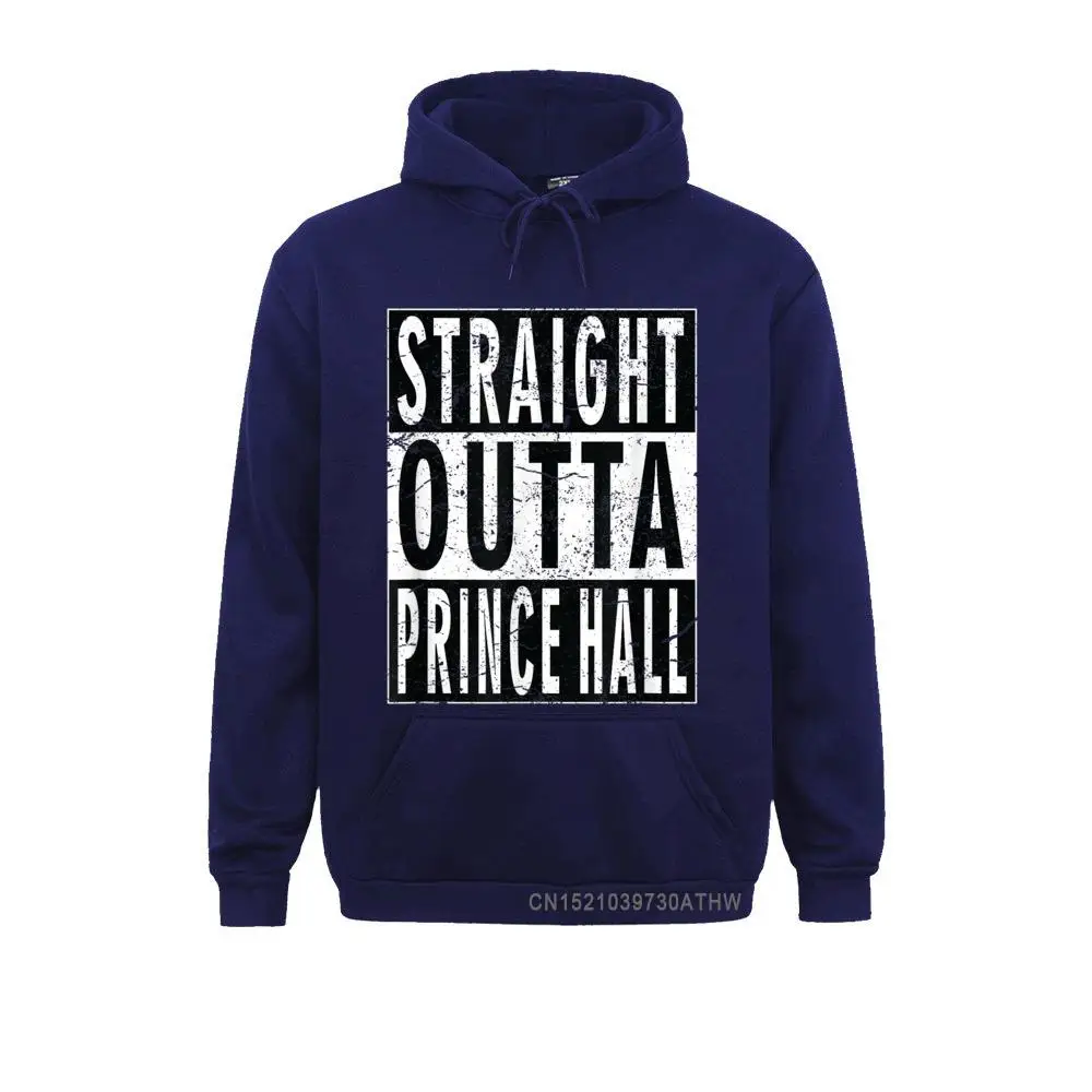 Straight Outta Prince Hall Men Sweatshirts New Hoodies Long Sleeve Hoods Design Funny Printed Sweatshirts