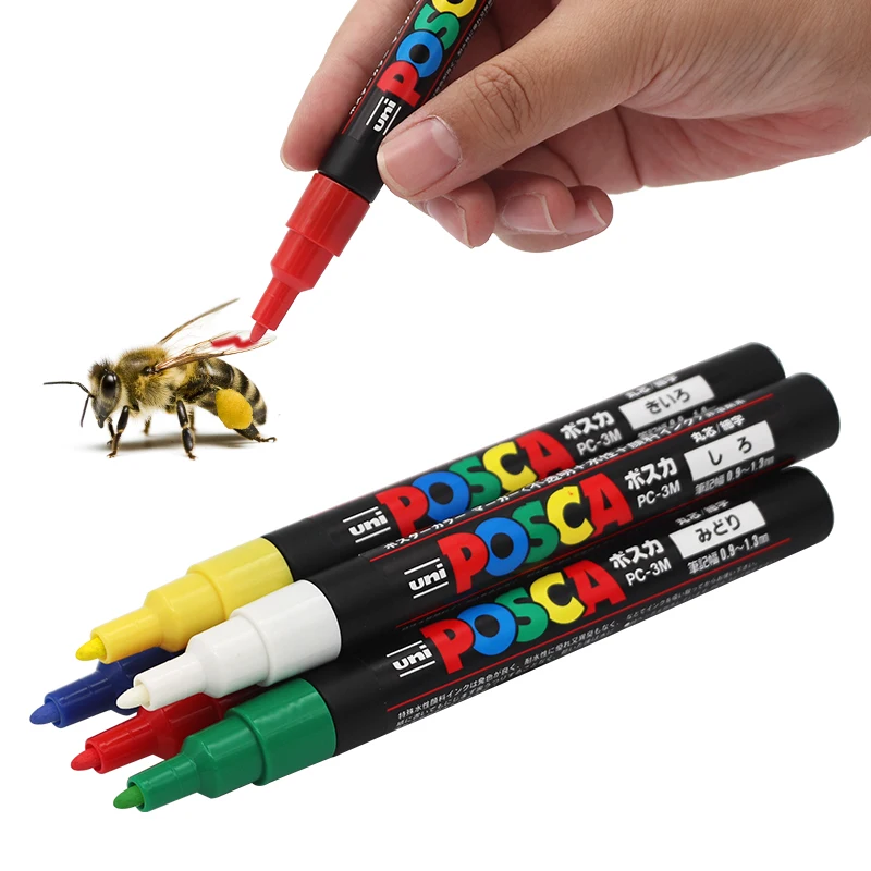 1Pc Queen Bee Marker penna per apicoltura in plastica 5 colori opzionale non sbiadito attrezzatura per identificazione delle api strumenti per apicoltura