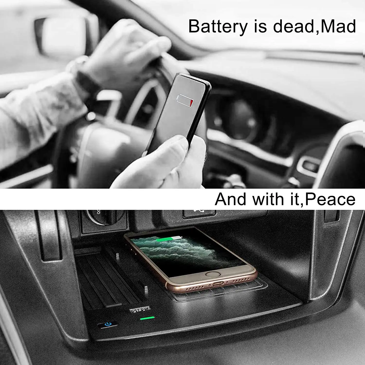 Wireless Charger for Honda Accord 2018 - 2021 Accessories Phone Wireless Charging Pad Mat Fit for 10th Gen Honda Accord