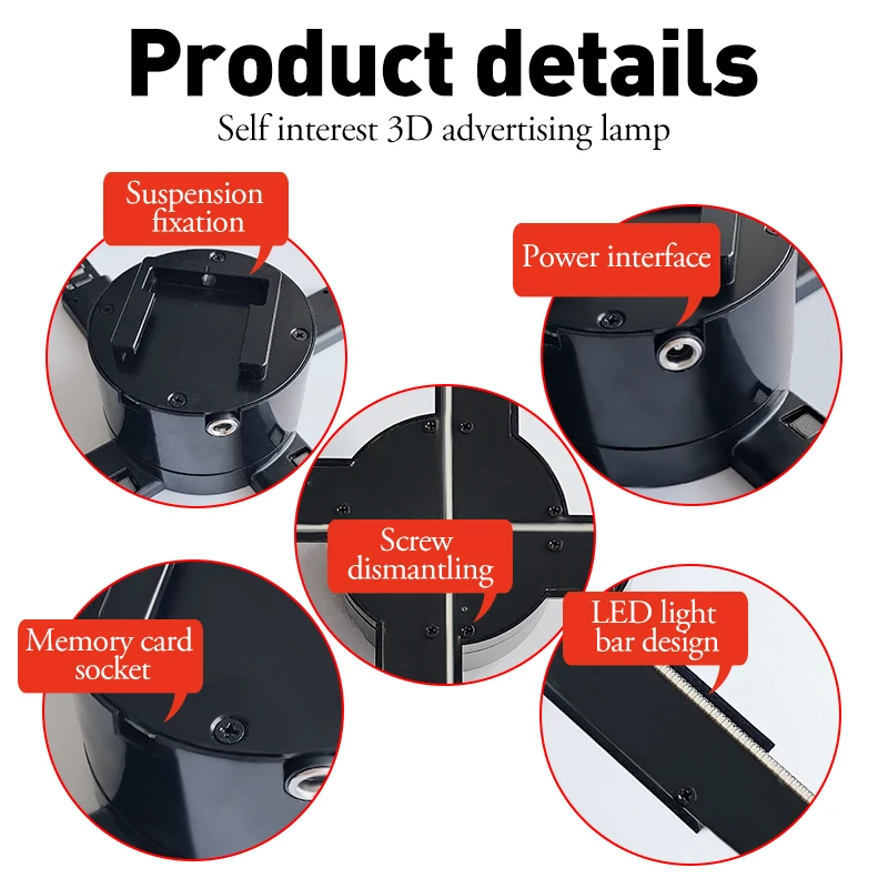 45ซม.3d พัดลมโฮโลแกรมโปรเจคเตอร์โฆษณาโฮโลแกรมพัดลม Holographic โคมไฟ3d จอแสดงผลโฆษณาโลโก้ตกแต่ง