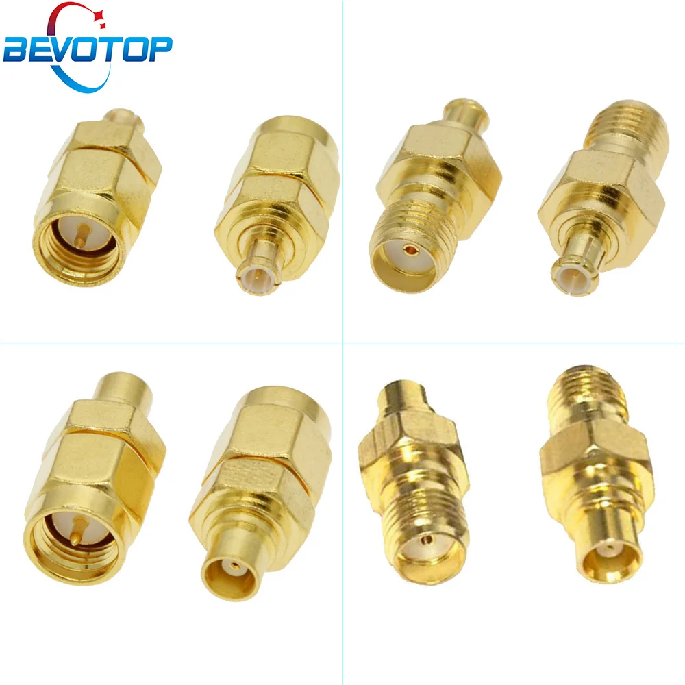 

100pcs/lot 4 Types SMA To MCX Coax Connector SMA Male/ Female To MCX Male/Female RF Coaxial Adapter Gold Plated 50 ohm