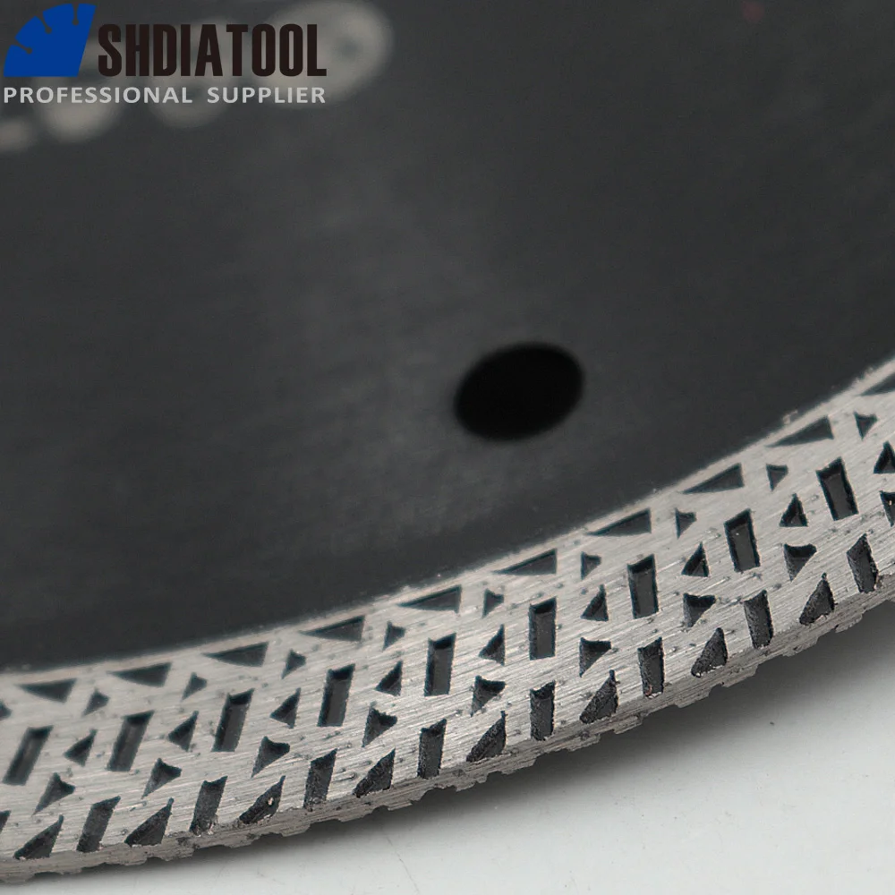 SHDIATOOL 5 stücke Dia 6 "Hot gedrückt gesinterte Mesh Turbo Diamant sägeblatt 150mm Trocken oder Nass Schneiden disc Für Stein Harten material