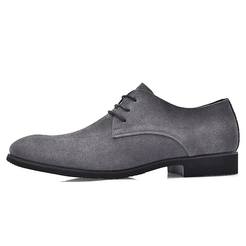 Grey Suede Shoes Men 2026 Black Derby Men Dress Shoes Italian Party Shoes  for Men Formal Sapatos Social Masculino Zapatos Hombre - AliExpress 322