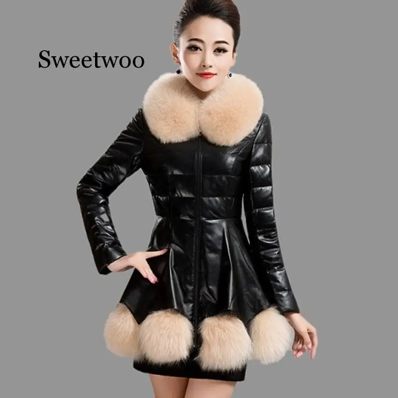 

Autumn And Winter Jacket 2020 New Imitate Leather And Fur Fox Hair Lead Coat Loose Fashion Clothes Women