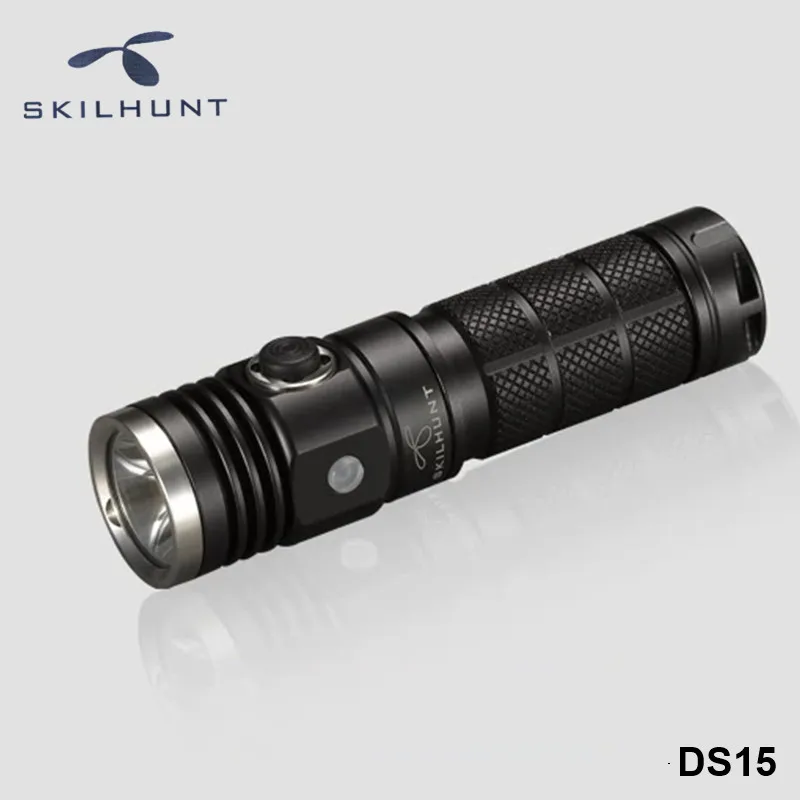 Skilhunt DS10 DS15 DS16 DS21 CR123 AA 14500 18650 EDC Flashlights Bright Waterproof Cree LED Pocket Torchlight with Magnet Tail